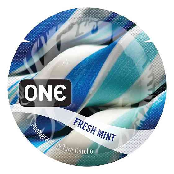 Набор оральных презервативов One Flavor Waves Fresh Mint со вкусом освежающей мяты (цена за 5 шт.) Sex Aura Киев