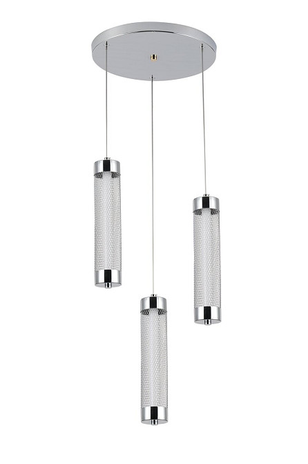 VALESO Підвісний світлодіодний світильник G 2664/3P 24W Хром Коломия - фото 6
