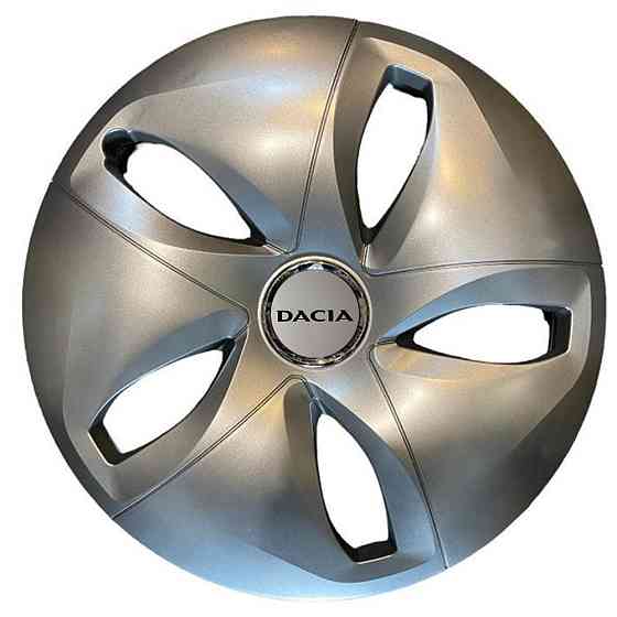 Автомобильные модельные колпаки R15 Dacia 344 4шт, SJS, серебряные Киев