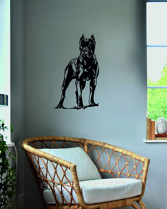 Декоративное настенное Панно «Кане-корсо», Декор на стену 110*65 см, Черный Киев - изображение 7