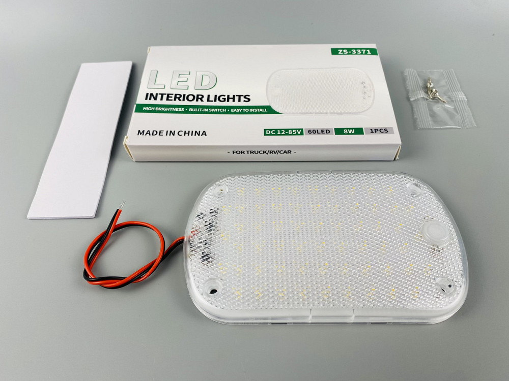 Лампа LED освітлення салону; 12-80 В; вимикач на лампі; 150 мм x 90 мм x 15 мм. Мукачево - фото 2