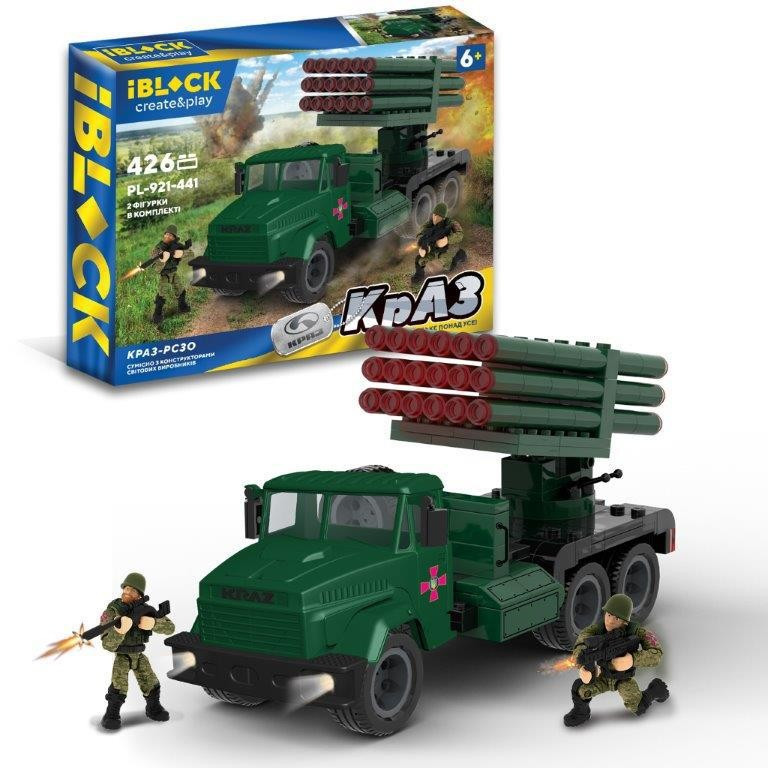 Конструктор IBLOCK військова машина Краз РС30 426 деталей (PL-921-441) Чернігів - фото 1