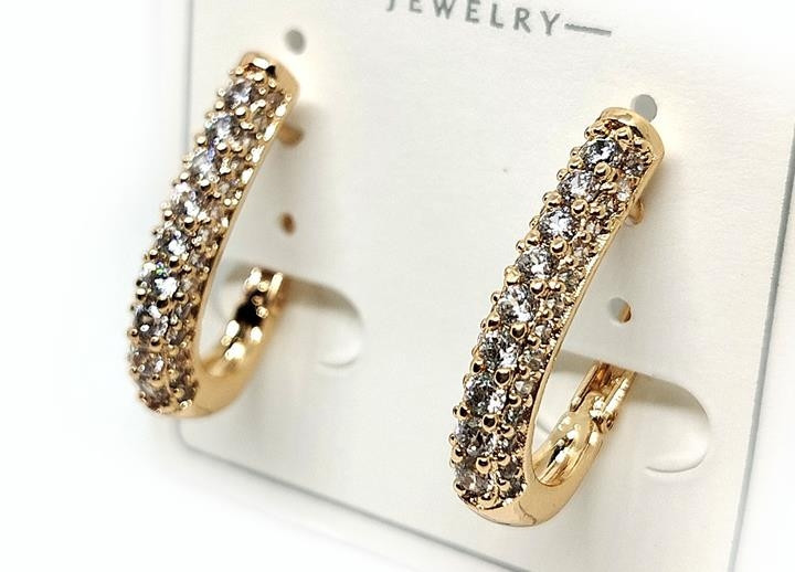 Серьги женские золотистые Киев - изображение 1