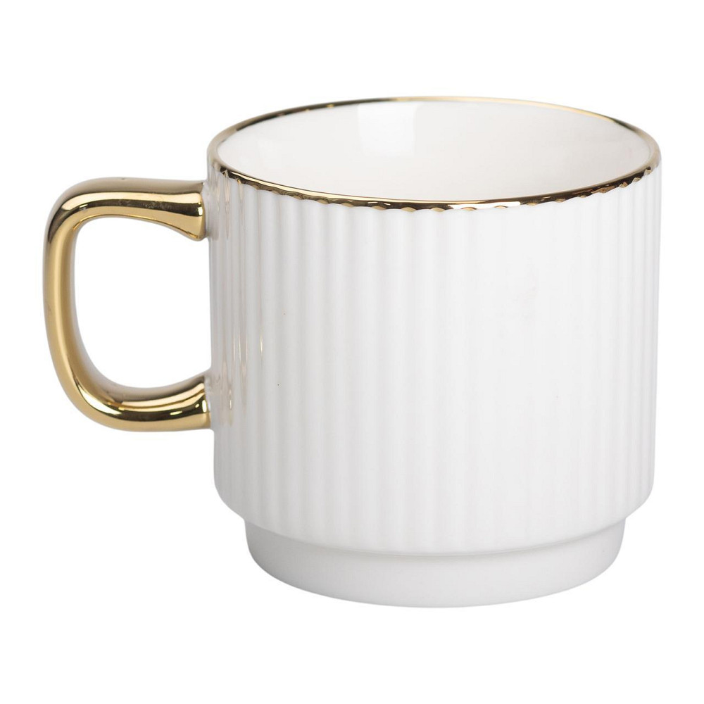 Фарфоровая чашка с золотым ободком и ручкой 300 мл Киев - изображение 2