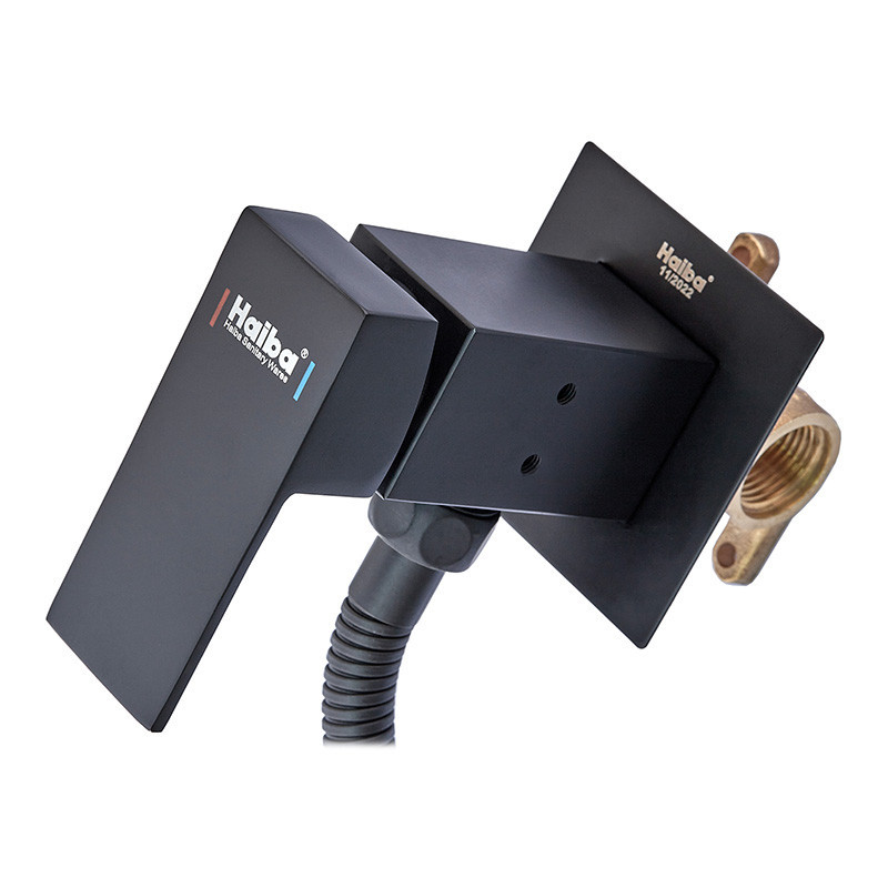 Змішувач вбудований для біде Haiba Kubus 002 (Inner) Black чорний матовий (HB3952) Чернівці - фото 2