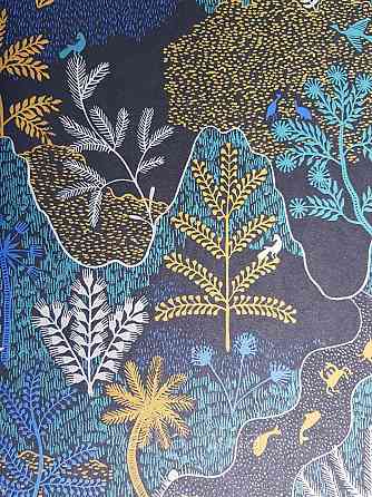 Шпалери флізелінові еко Khroma Zoom Bahia 0.53х10.05 м дерева кущі тварини риби абстракція різні кольори Київ