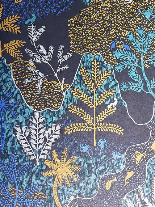 Шпалери флізелінові еко Khroma Zoom Bahia 0.53х10.05 м дерева кущі тварини риби абстракція різні кольори Київ - фото 2