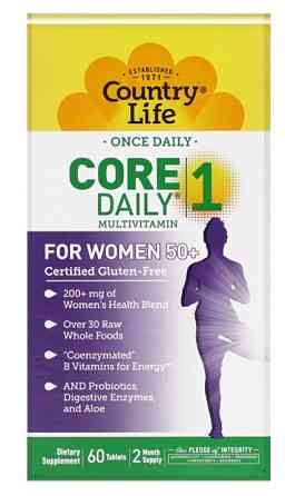 Вітаміни для жінок 50+ Country LifeCore Daily-1 Multivitamins 60 таб Київ
