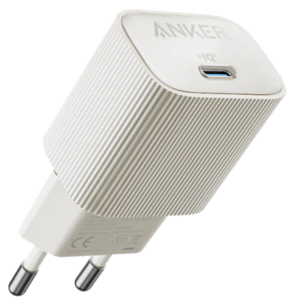 Мережевий зарядний пристрій Anker PowerPort 511 Nano IV - 30W USB-C White (6962736) Київ