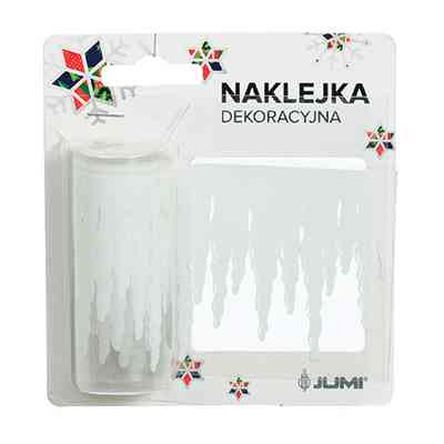 Новорічні наклейки Jumi Бурульки, 7,6 см, довина.2 м (5900410379077) Вінниця