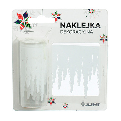 Новорічні наклейки Jumi Бурульки, 7,6 см, довина.2 м (5900410379077) Вінниця - фото 1