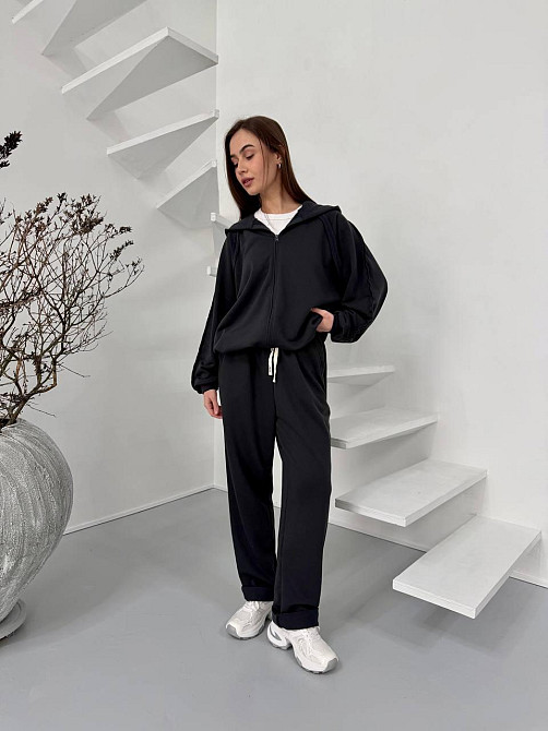 Жіночий стильний повсякденний костюм двійка, турцька петля бавовна Одеса - фото 4