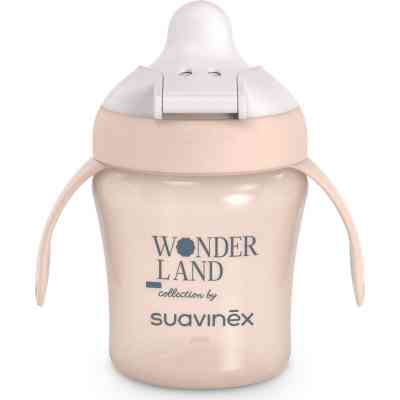 Поїльник-непроливайка Suavinex Wonderland чашка з носиком, 200 мл,+6 міс рожева (402788) Вінниця