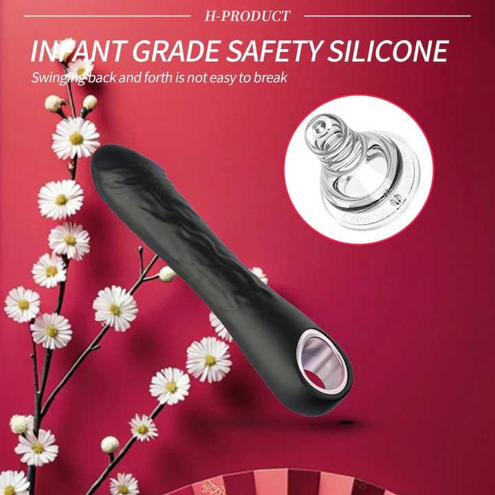 Вибратор для стимуляции точки G Lastic Nyx USB Черный Винница - изображение 7