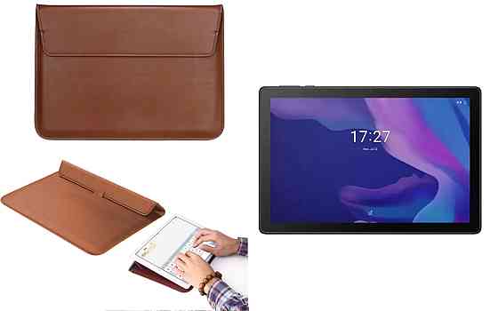 Чехол-конверт VitoCase для Alcatel TKEE MAX (8095), с функцией подставки для планшета Коричневый Киев