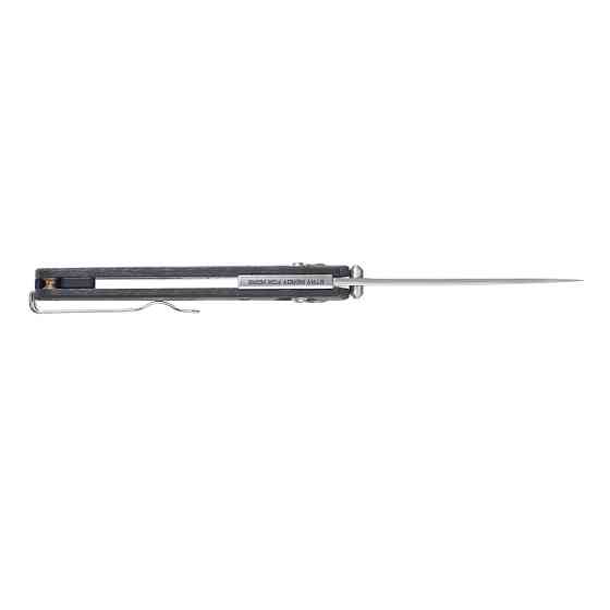 Ніж складаний туристичний SRM Medal 255L-CB2 (8.2 см) 140Cr / карбон чорний Київ