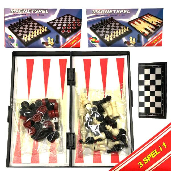 Шахи нарди та шашки магнітні 3 в 1 Київ - фото 1