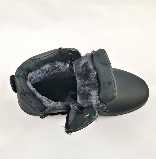 Ботинки ЗИМНИЕ Мужские Черные Кроссовки с МЕХОМ на Замке с Молнией (размеры: 44) - 202-1 Днепр - изображение 5