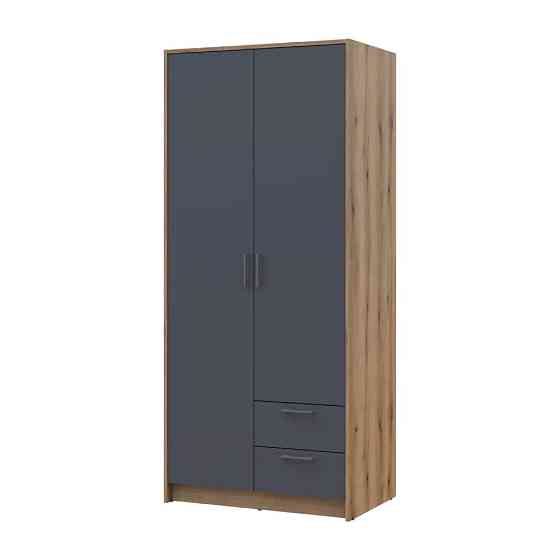 Шкаф для одежды Doros Ронди Дуб Артизан/Графит 2ДСП 82х52х195 DRS-011657 (80737804) Днепр