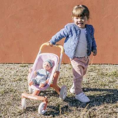 Коляска для кукол Smoby Baby Nurse Терракотовая пудра. Прогулка, с поворотными колесами, 18 мес + (7600251224) Винница - изображение 3