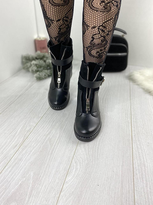 Черевики жіночі LaDi чорні натуральна шкіра зима (2136) 36р.38р.39р. Коломыя - изображение 7