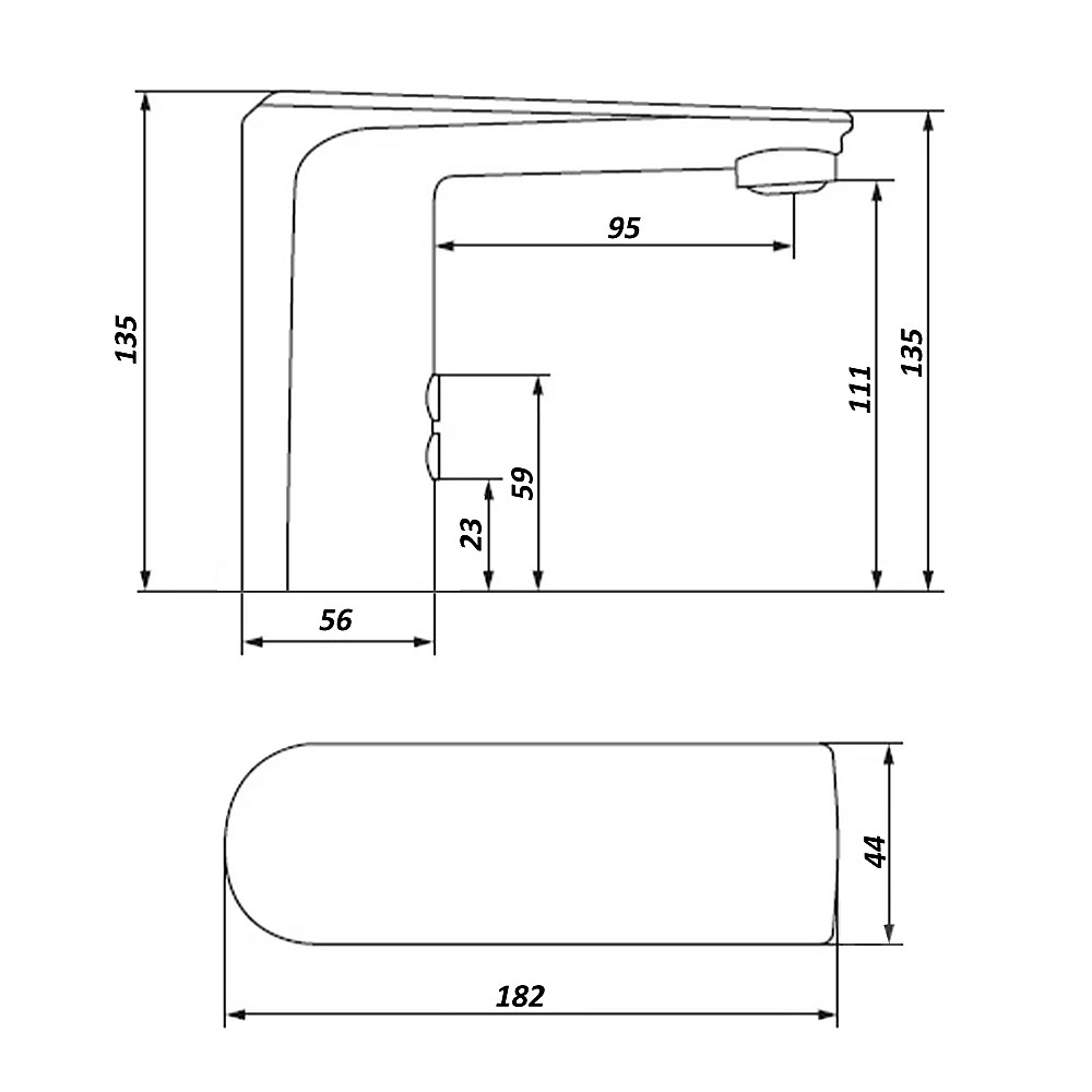 Змішувач сенсорний для умивальника HOTEC 19.117-DC/AC (220V/6V) з трансформатором Луцк - изображение 6