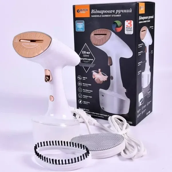 Отпариватель ручной с щетками 1600Вт 320мл BITEK BT-1285 индиатор нагрева,Производительность пара  25 г/ч Одесса - изображение 1