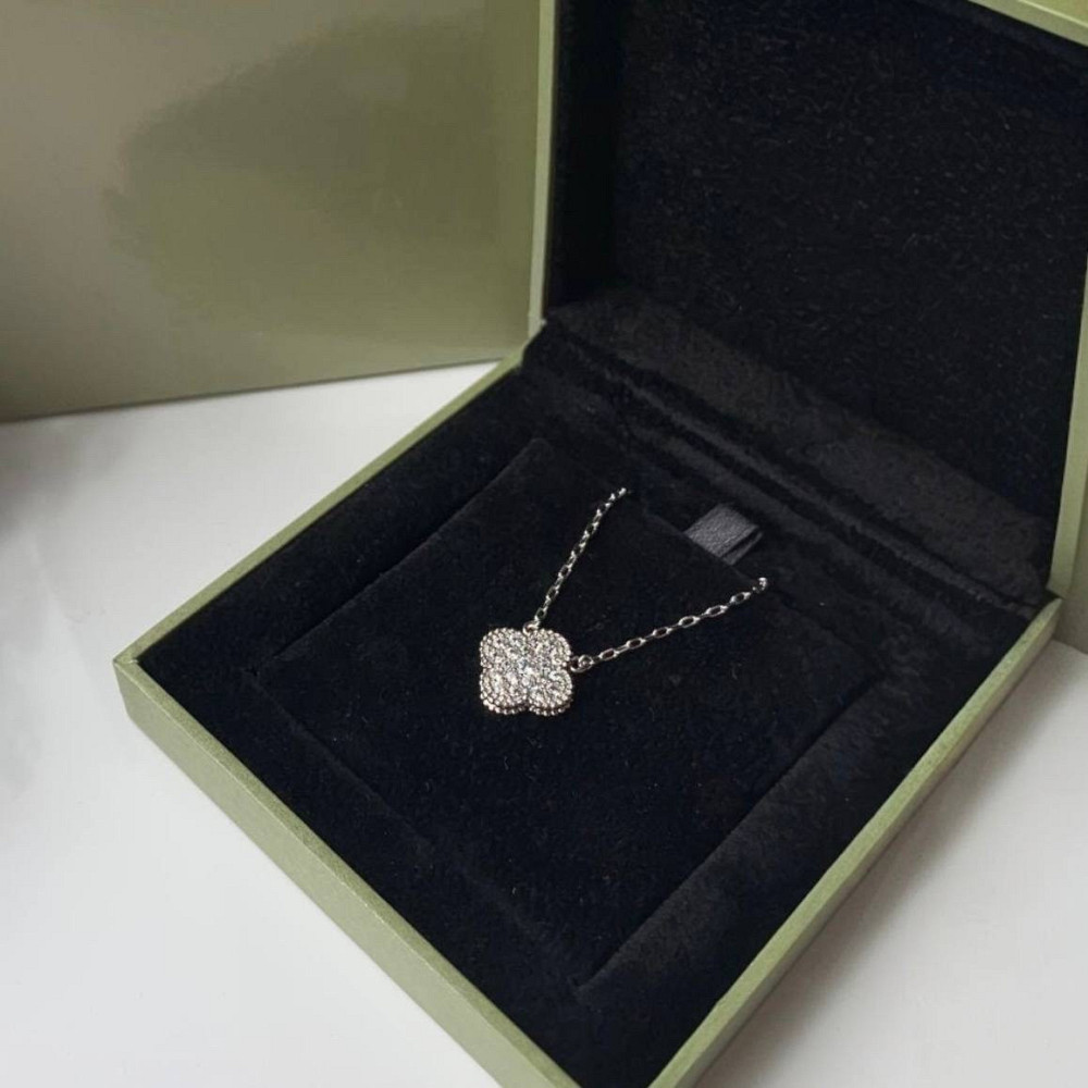 Подвеска Van Cleef цирконы посеребрение / подвеска клевер Одесса - изображение 2