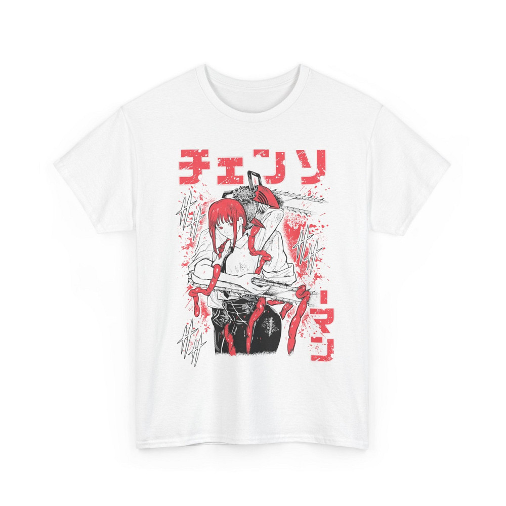 Футболка з аніме принтом Людина-бензопила оверсайз (S/M/L) Чорний AnimeJ0264 Дніпро - фото 7