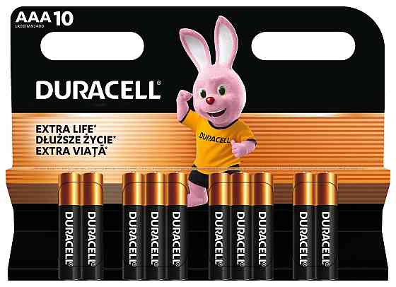 Щелочные батарейки Duracell LR03 MN2400 уп. 1х10 шт. (6425679) Киев