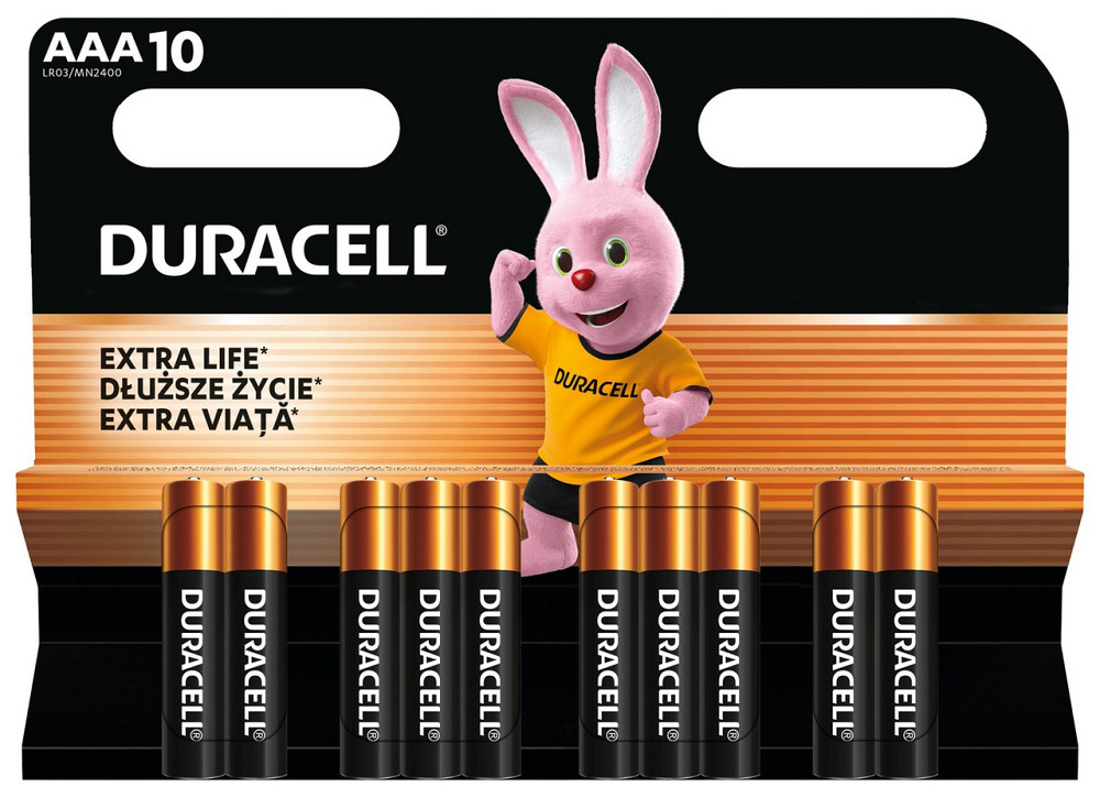 Щелочные батарейки Duracell LR03 MN2400 уп. 1х10 шт. (6425679) Киев - изображение 5