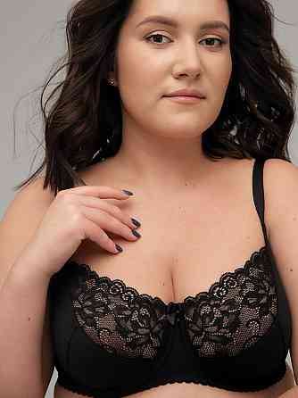 Бюстгальтер на великі груди м'яка чашка Nana Classic black 102940 100E Київ