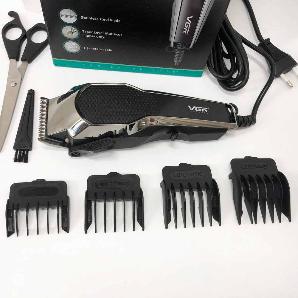 Тример для самостійної стрижки волосся VGR, Машинка для стрижки волосся з універсальним живленням MP-30 Львів - фото 4