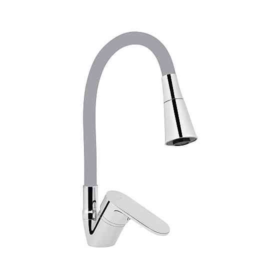 Змішувач для кухні Lidz Tani 008F3 з гнучким виливом (k40) LDTAN008F3GCR39507 Chrome/Grey Київ