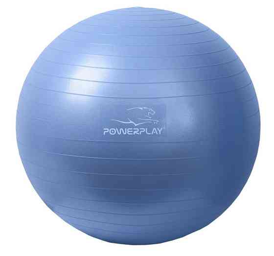 М'яч для фітнесу (фітбол) PowerPlay 4001 Ø65 cm Gymball Синій + помпа Каменское