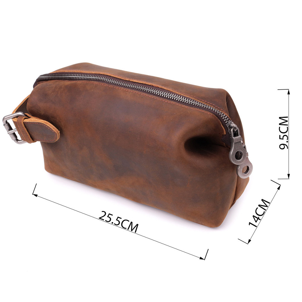 Мужская барсетка в винтажном стиле из натуральной кожи Vintage sale_15109 Коричневый Киев - изображение 3