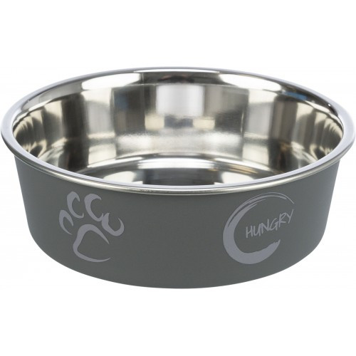 Миска Trixie для собак на резиновой основе металлическая с пластиковым покрытием 450 мл 14 см Киев - изображение 3