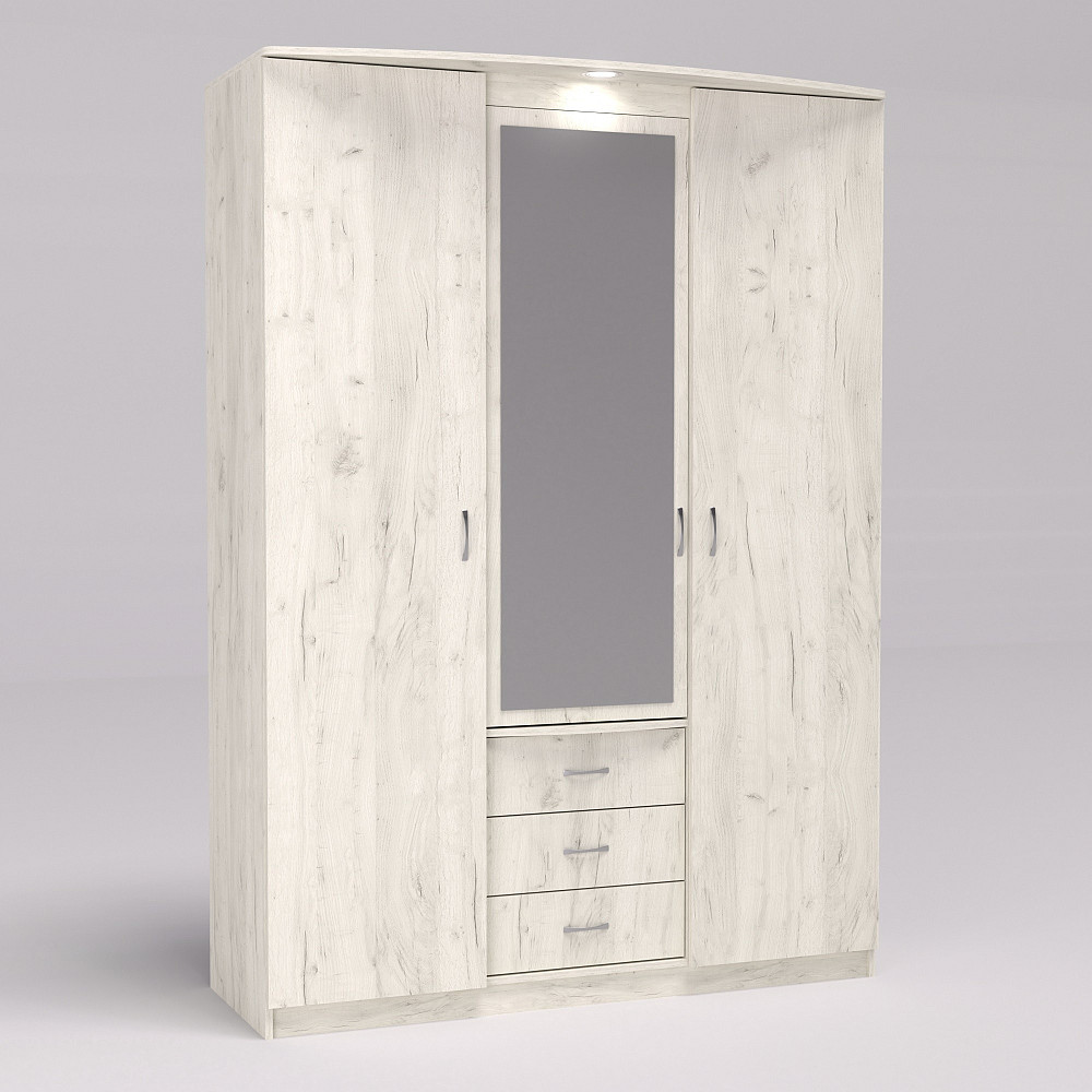 Шафа Діана, Дуб Крафт Білий, 1500х650х2100 Львів - фото 2