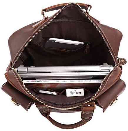 Сумка чоловіча Vintage 14075 шкіряна Коричнева Київ