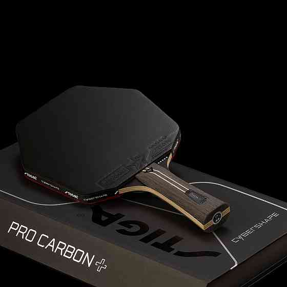 Ракетка для настільного тенісу Stiga Pro Carbon Plus Cybershape 5 Star FL (1215-0401-35) Київ