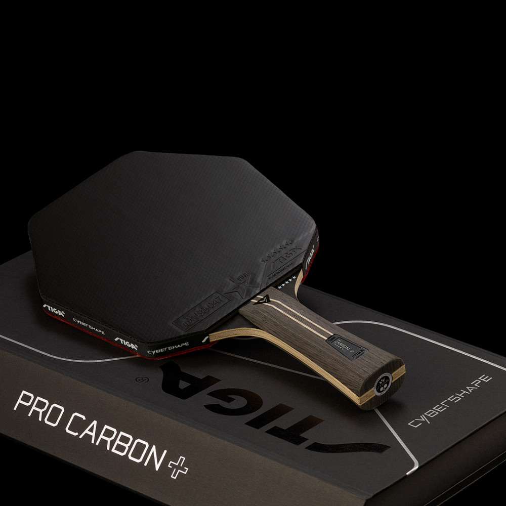 Ракетка для настільного тенісу Stiga Pro Carbon Plus Cybershape 5 Star FL (1215-0401-35) Київ - фото 5