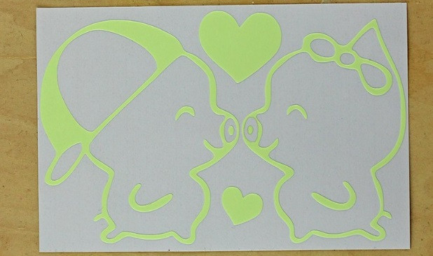 Наклейка люмінесцентна "Хрюшки" - 10*15см Київ - фото 2