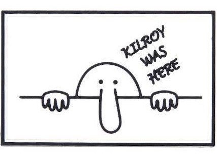 Шеврон 3D PVC на липучці 101INC 8070 "Kilroy was here" Кілрой був тут (Патч ,Нашівка ,Емблема) Нововолинськ - фото 1