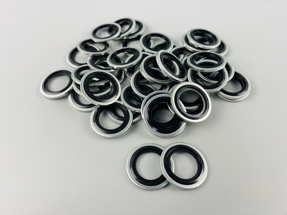 Шайба з гумовим кільцем NBR всередині 20 мм, для гідравліки, олії, води, повітря. Мукачево - фото 6