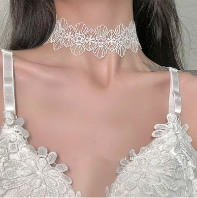 Чокер білий мереживо Київ - фото 1