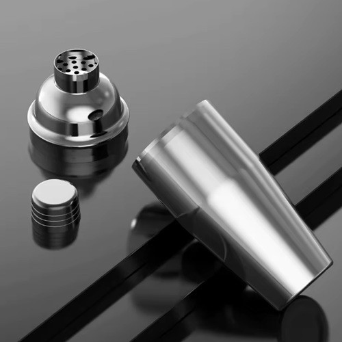 Классический шейкер для коктейлей 350 мл, серебристый Киев - изображение 6