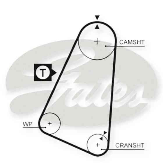 Ремень ГРМ автомобиль Опель Ascona C 1.3i GATES Мукачево
