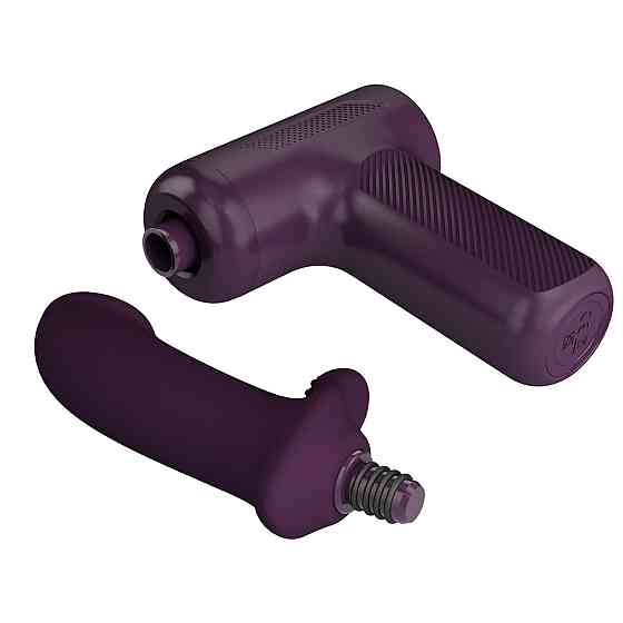Вибромассажер пистолет PRETTY LOVE Dj Doctor Massage Gun фиолетовый, 13.6 х 3.9 см Sex Aura Киев