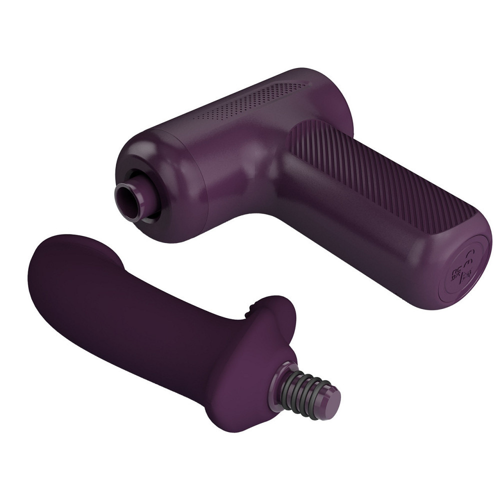 Вибромассажер пистолет PRETTY LOVE Dj Doctor Massage Gun фиолетовый, 13.6 х 3.9 см Sex Aura Киев - изображение 6
