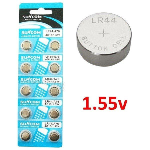 Батарейка таблетка LR44/A76 AG13/1.55 v Suncom Alkaline Battery (Блістер 10шт.) Полтава - фото 1